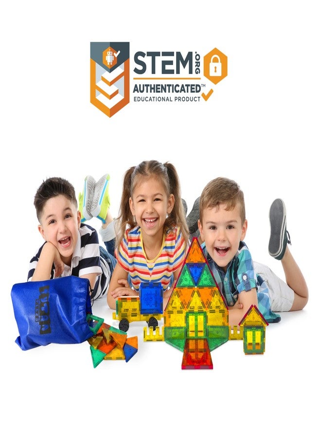 Tytan Tiles 220-Piece Supersized Magnetic Tiles Building Set, 1000s of Creations, Large 3D Castles, Massive Vehicles, & Rocket Ships, Kids’ STEM Toy, Architecture, Innovative Play, Ages 3 and Up - Image 4